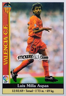 Sticker Milla - Las Fichas De La Liga 1999-2000 - Mundicromo