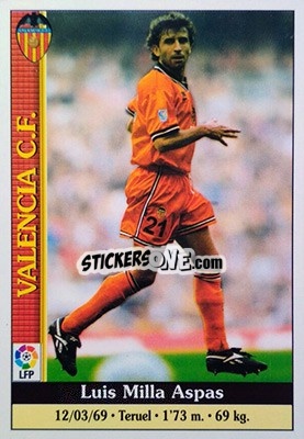 Sticker Milla - Las Fichas De La Liga 1999-2000 n. 68 - Mundicromo