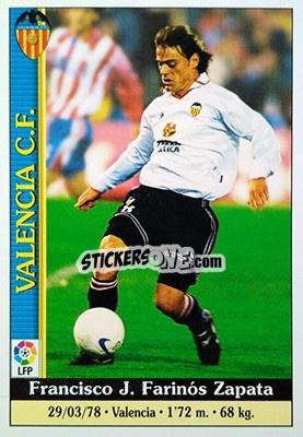 Sticker Farinós - Las Fichas De La Liga 1999-2000 - Mundicromo