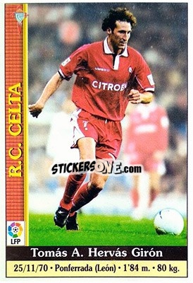 Sticker Tomás - Las Fichas De La Liga 1999-2000 - Mundicromo