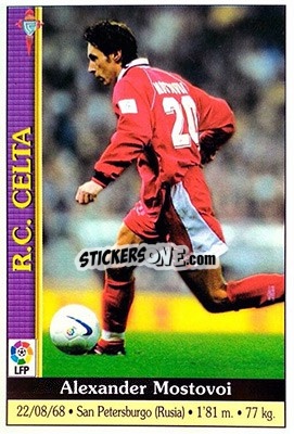 Figurina Aleksandr Mostovoi - Las Fichas De La Liga 1999-2000 - Mundicromo