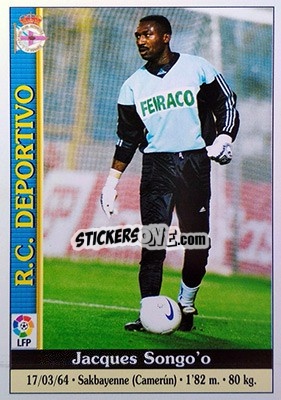 Cromo Songo'o - Las Fichas De La Liga 1999-2000 - Mundicromo