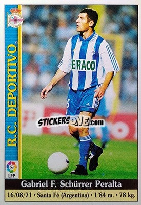 Sticker Schurrer - Las Fichas De La Liga 1999-2000 - Mundicromo