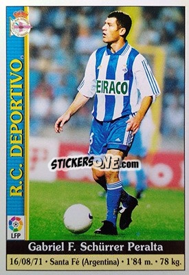 Cromo Schurrer - Las Fichas De La Liga 1999-2000 - Mundicromo