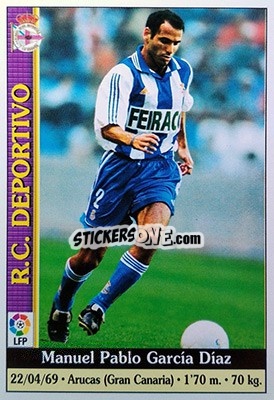 Cromo M. Pablo - Las Fichas De La Liga 1999-2000 - Mundicromo