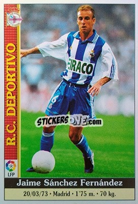 Sticker Jaime - Las Fichas De La Liga 1999-2000 - Mundicromo