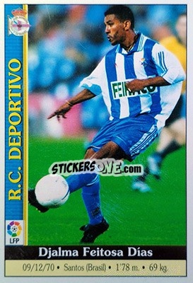 Sticker Djalminha - Las Fichas De La Liga 1999-2000 n. 105 - Mundicromo