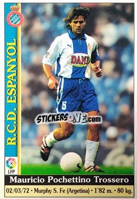 Cromo Pochettino - Las Fichas De La Liga 1999-2000 - Mundicromo