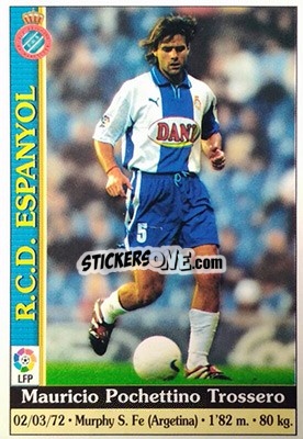 Sticker Pochettino - Las Fichas De La Liga 1999-2000 n. 115 - Mundicromo