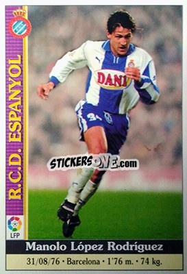 Sticker Manolo - Las Fichas De La Liga 1999-2000 - Mundicromo