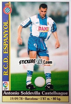Sticker Soldevilla - Las Fichas De La Liga 1999-2000 - Mundicromo