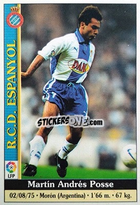 Cromo M.Posse - Las Fichas De La Liga 1999-2000 - Mundicromo