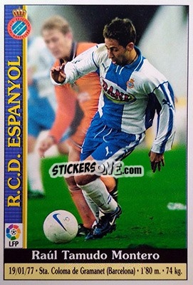 Sticker Tamudo - Las Fichas De La Liga 1999-2000 - Mundicromo