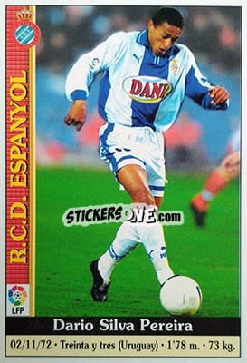 Cromo Dario Silva - Las Fichas De La Liga 1999-2000 - Mundicromo