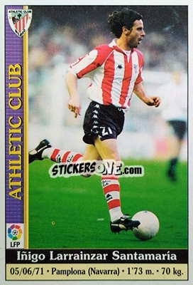 Sticker Larrainzar - Las Fichas De La Liga 1999-2000 - Mundicromo