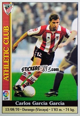 Sticker C. Garcia - Las Fichas De La Liga 1999-2000 - Mundicromo