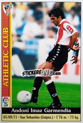 Sticker Imaz - Las Fichas De La Liga 1999-2000 - Mundicromo