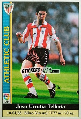 Cromo Urrutia - Las Fichas De La Liga 1999-2000 - Mundicromo