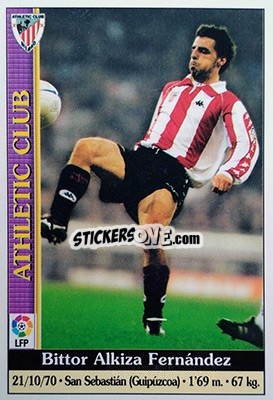 Sticker Alkiza - Las Fichas De La Liga 1999-2000 - Mundicromo