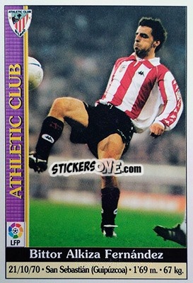 Cromo Alkiza - Las Fichas De La Liga 1999-2000 - Mundicromo