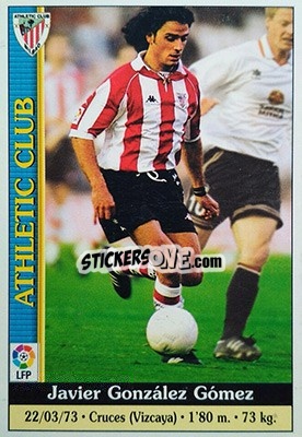 Sticker Javi Glez - Las Fichas De La Liga 1999-2000 - Mundicromo