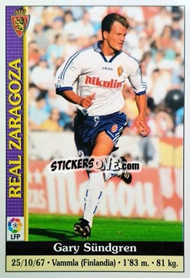 Cromo Sundgren - Las Fichas De La Liga 1999-2000 - Mundicromo
