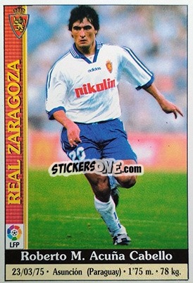 Sticker Acuña - Las Fichas De La Liga 1999-2000 - Mundicromo