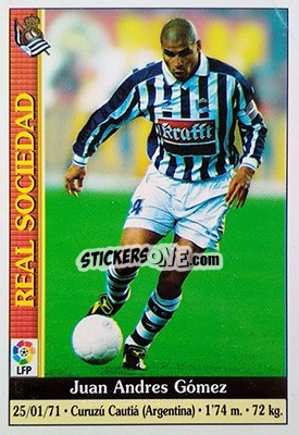 Sticker J. Gómez - Las Fichas De La Liga 1999-2000 - Mundicromo