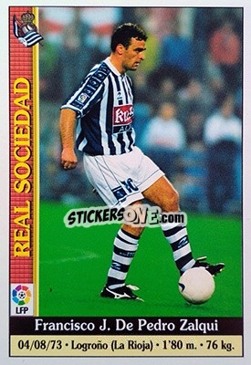 Sticker De Pedro - Las Fichas De La Liga 1999-2000 - Mundicromo