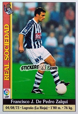 Cromo De Pedro - Las Fichas De La Liga 1999-2000 - Mundicromo