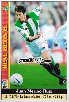 Sticker Merino - Las Fichas De La Liga 1999-2000 n. 186 - Mundicromo
