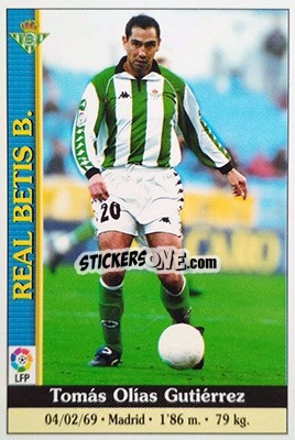 Sticker Olias - Las Fichas De La Liga 1999-2000 - Mundicromo