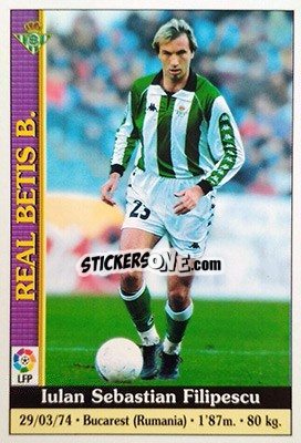 Sticker Filipescu - Las Fichas De La Liga 1999-2000 n. 188 - Mundicromo