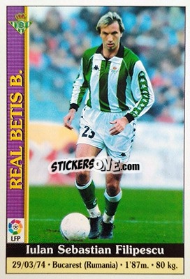 Figurina Filipescu - Las Fichas De La Liga 1999-2000 - Mundicromo