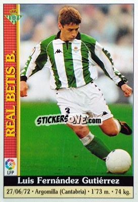 Sticker Luis Fdez - Las Fichas De La Liga 1999-2000 - Mundicromo