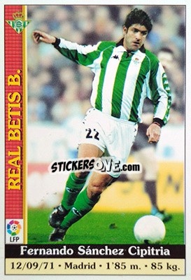 Sticker Fernando - Las Fichas De La Liga 1999-2000 - Mundicromo