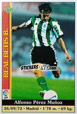 Sticker Alfonso - Las Fichas De La Liga 1999-2000 - Mundicromo