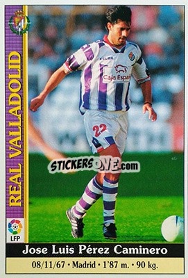 Cromo Caminero - Las Fichas De La Liga 1999-2000 - Mundicromo