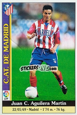 Cromo Aguilera - Las Fichas De La Liga 1999-2000 - Mundicromo