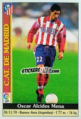 Cromo Mena - Las Fichas De La Liga 1999-2000 - Mundicromo