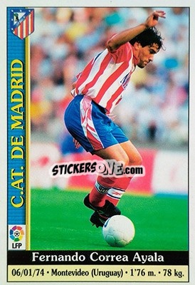Cromo Correa - Las Fichas De La Liga 1999-2000 - Mundicromo