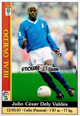 Sticker Dely Valdes - Las Fichas De La Liga 1999-2000 n. 252 - Mundicromo