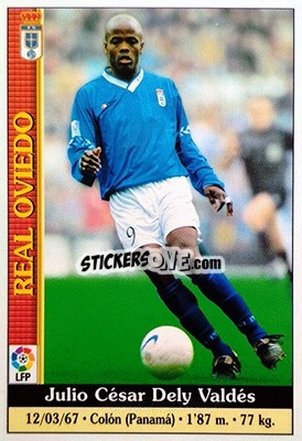 Sticker Dely Valdes - Las Fichas De La Liga 1999-2000 - Mundicromo