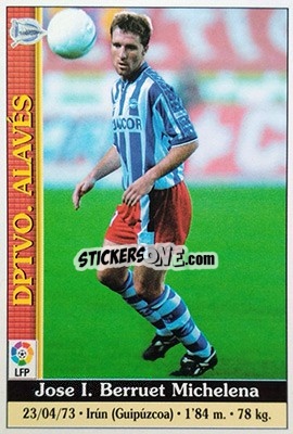 Cromo Berruet - Las Fichas De La Liga 1999-2000 - Mundicromo