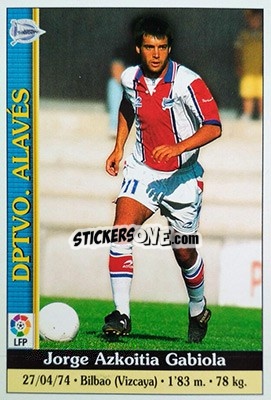 Sticker Azkoitia - Las Fichas De La Liga 1999-2000 - Mundicromo