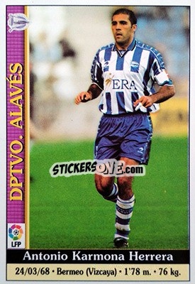 Sticker Karmona - Las Fichas De La Liga 1999-2000 n. 278 - Mundicromo
