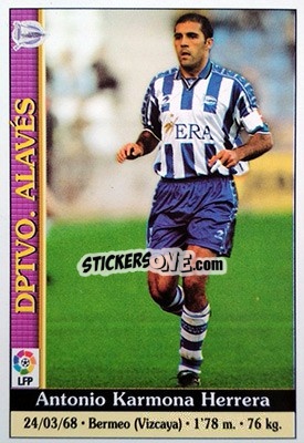 Cromo Karmona - Las Fichas De La Liga 1999-2000 - Mundicromo