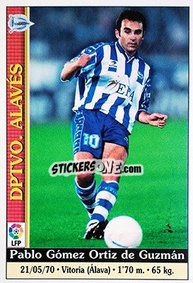 Sticker Pablo - Las Fichas De La Liga 1999-2000 - Mundicromo