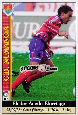 Cromo Eleder - Las Fichas De La Liga 1999-2000 - Mundicromo