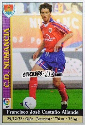 Cromo Castaño - Las Fichas De La Liga 1999-2000 - Mundicromo